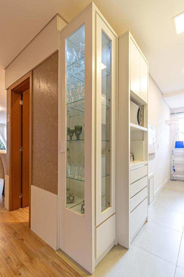 Rosa Apartamento Luxo No Centro Gramado Appartamento Esterno foto