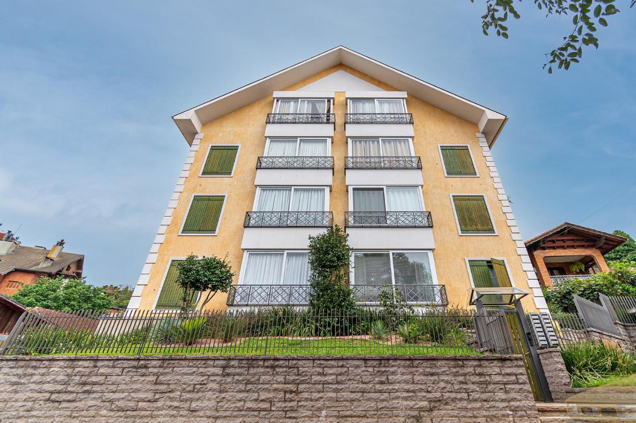 Rosa Apartamento Luxo No Centro Gramado Appartamento Esterno foto