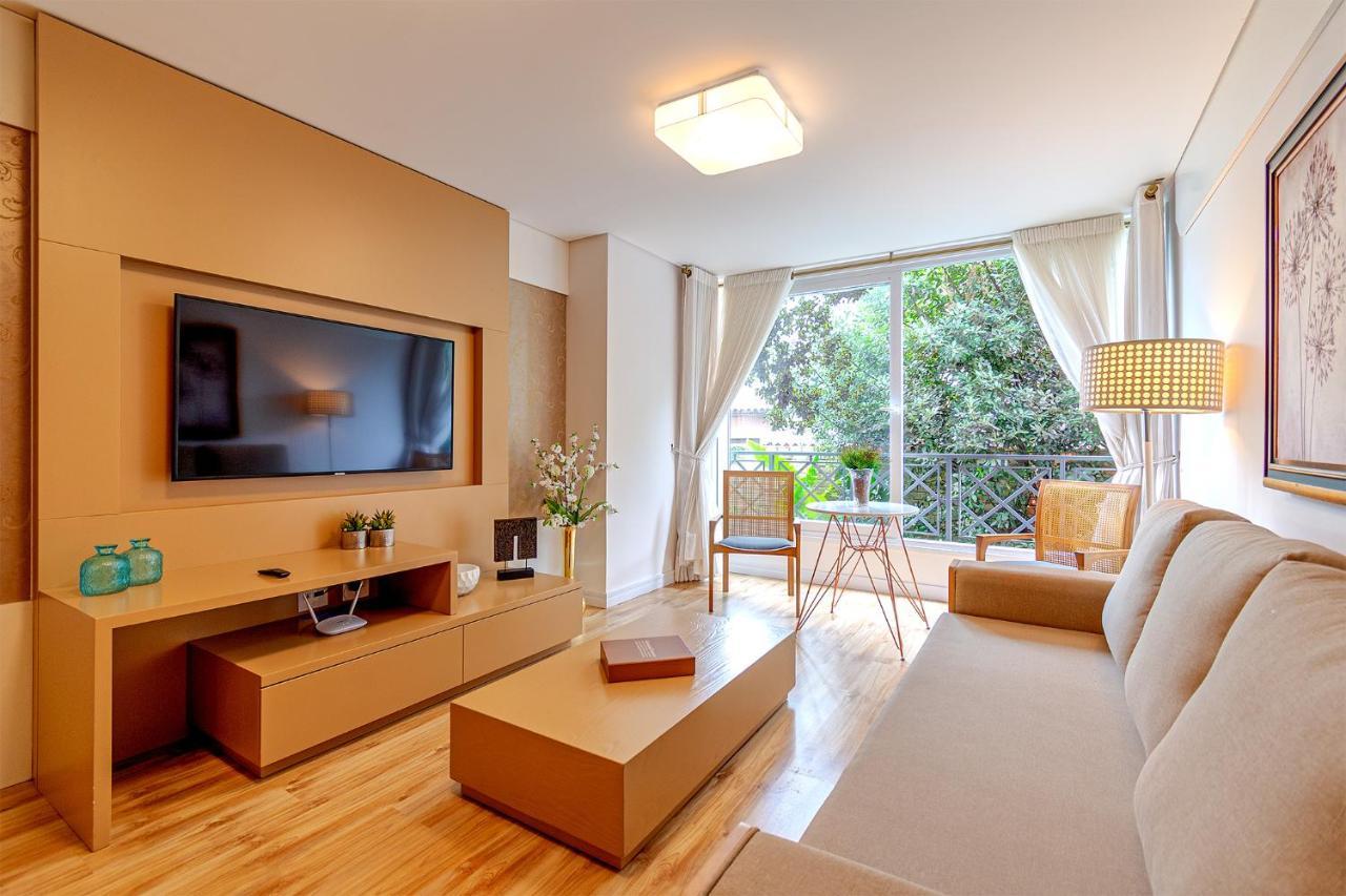 Rosa Apartamento Luxo No Centro Gramado Appartamento Esterno foto