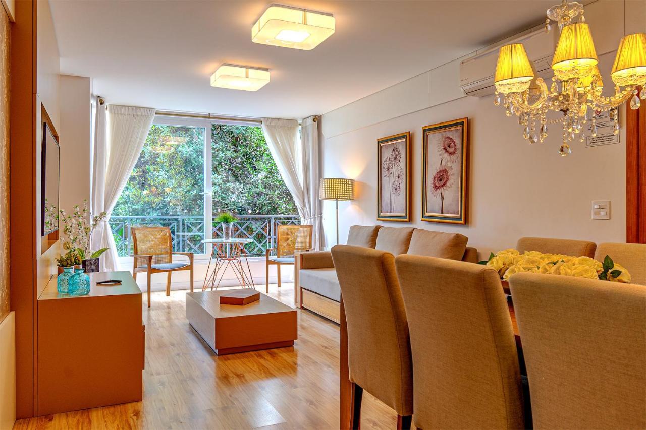 Rosa Apartamento Luxo No Centro Gramado Appartamento Esterno foto